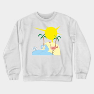 Pink flamingo Crewneck Sweatshirt